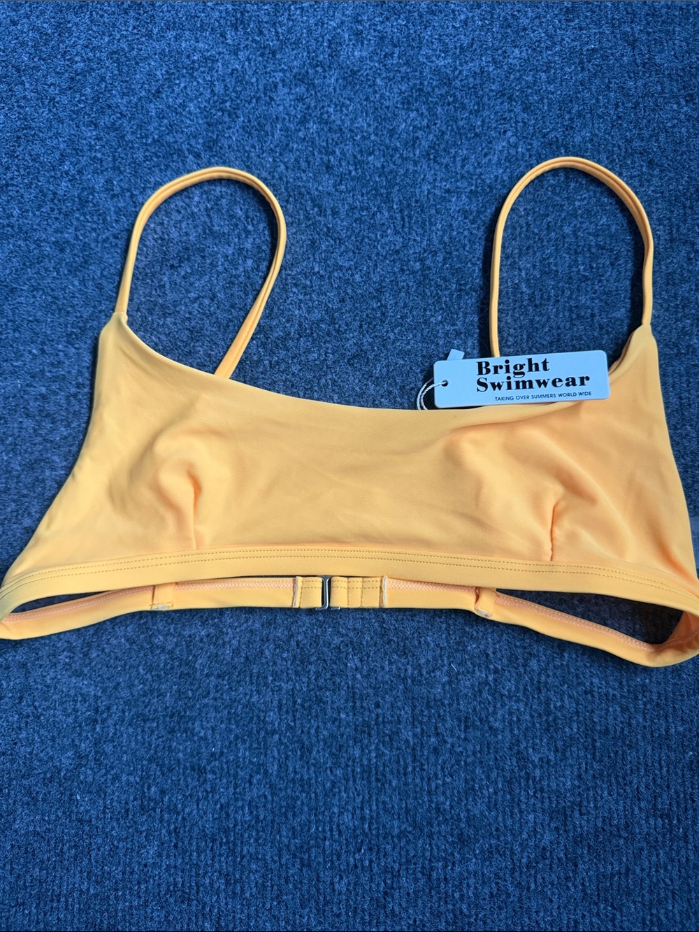 Bright Swimwear Women's Yellow Bikini Top - Minimal Scoop Bralette